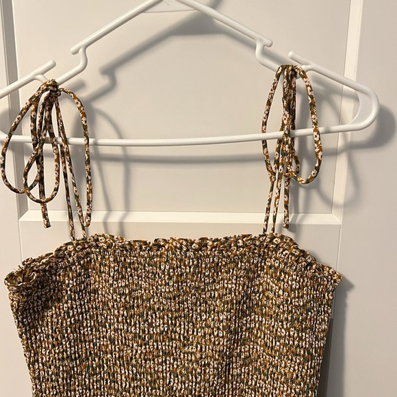 Square Neck Line Floral Dress - Picture 3 of 4